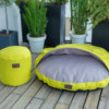 snuggle-dreamer-outdoor-hundehoehle_kokolores-lime-grey-hocker-siton-lime-1