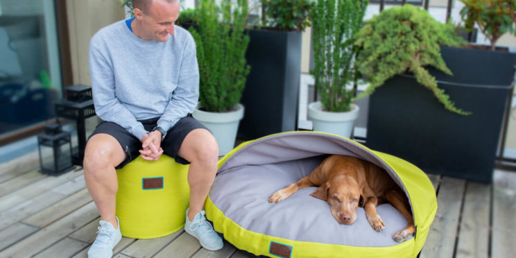 snuggle-dreamer-outdoor-hundehoehle_kokolores-lime-grey-hocker-siton-lime-jochen