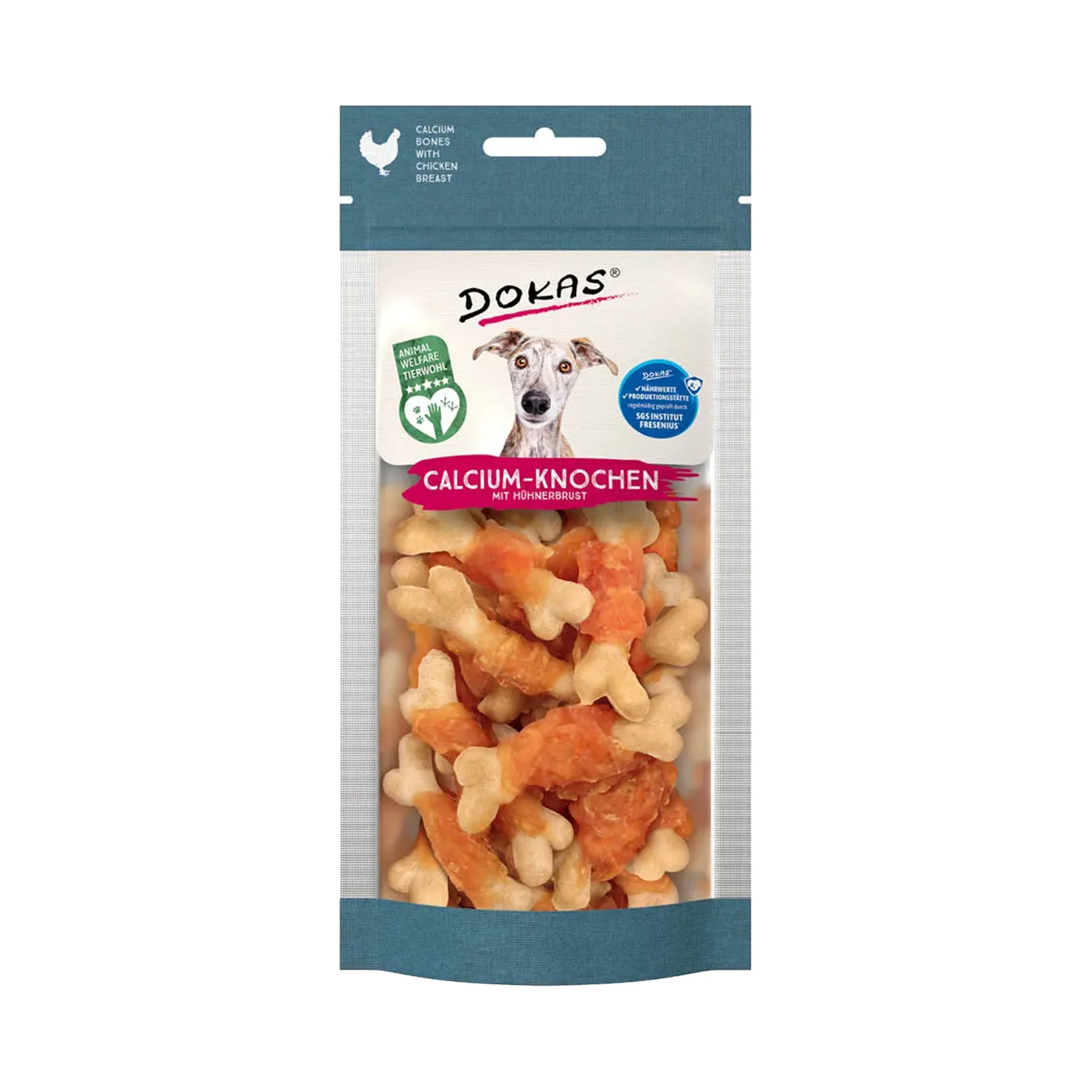 Dokas - Calcium bones with chicken breast 75g